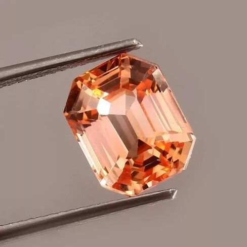 10 Ct Natural Flawless Ceylon Padparadscha Sapphire Octogan Shape Loose Gemstone Collectible Gems Stone For Making Jewelry in Saudi Arabia