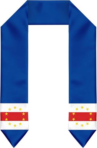 Cape Verde Flag Graduation Stole Graduation Sash Scarf for International Student Abroad Adult Unisex in Saudi Arabia