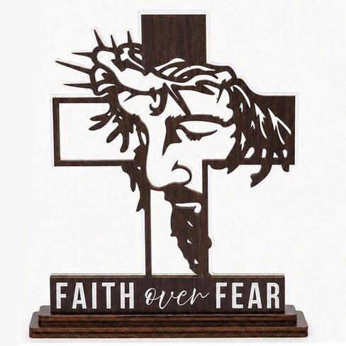 Christian Gifts for Women, Bible Verse Desk Decor, God Says I Am Decorative Sign, Inspirational Religious Tabletop Plaque for Office Desk, Home, Prayer Room, Christian Gift for Mom Daughter Teen Girls in Saudi Arabia