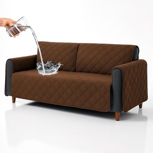 SURES Waterproof Sofa Chair Covers - Lazy Boy Armchair Slipcover, Stay in Place for Pets - Seat Covering for Electric Reclining Couch with Arms - Protector for Leather, Washable - for Incontinence in Saudi Arabia