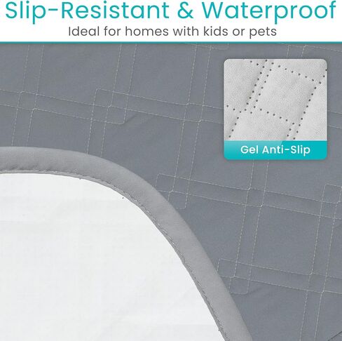 SURES Waterproof Sofa Chair Covers - Lazy Boy Armchair Slipcover, Stay in Place for Pets - Seat Covering for Electric Reclining Couch with Arms - Protector for Leather, Washable - for Incontinence in Saudi Arabia