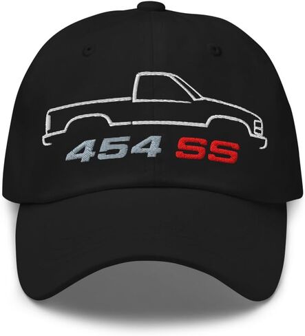1990 Chevy 1500 454 SS Dad Hat - قبعة بيسبول كلاسيكية مطرزة من OBS لعشاق السيارات in Kuwait