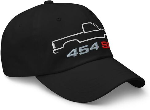 1990 Chevy 1500 454 SS Dad Hat - قبعة بيسبول كلاسيكية مطرزة من OBS لعشاق السيارات in Kuwait