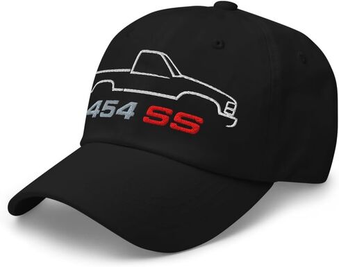 1990 Chevy 1500 454 SS Dad Hat - قبعة بيسبول كلاسيكية مطرزة من OBS لعشاق السيارات in Kuwait