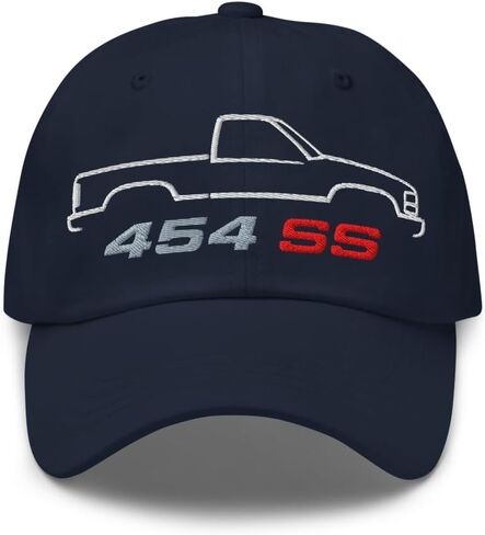 1990 Chevy 1500 454 SS Dad Hat - قبعة بيسبول كلاسيكية مطرزة من OBS لعشاق السيارات in Kuwait