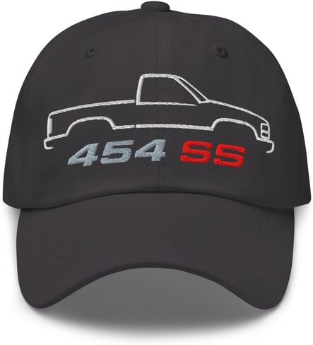 1990 Chevy 1500 454 SS Dad Hat - قبعة بيسبول كلاسيكية مطرزة من OBS لعشاق السيارات in Kuwait