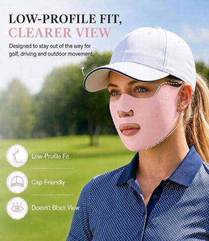 UV Face Mask UPF50+ Sun Protection, Cooling Breathable Face Cover for Women Men, Summer Outdoor Sports Half Mask in Saudi Arabia