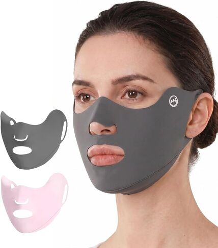 UV Face Mask UPF50+ Sun Protection, Cooling Breathable Face Cover for Women Men, Summer Outdoor Sports Half Mask in Saudi Arabia