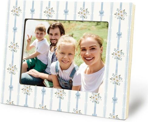 هدايا الكوبية الصيفية، إطار صورة الأزهار 5x7، ديكور غرفة المنزل Cottagecore، إطارات الصور زهرة Chinoiserie لغرفة المنزل غرفة نوم مكتب منضدية الجرف جدار عرض الديكور in Kuwait