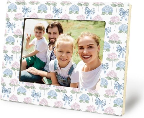 هدايا الكوبية الصيفية، إطار صورة الأزهار 5x7، ديكور غرفة المنزل Cottagecore، إطارات الصور زهرة Chinoiserie لغرفة المنزل غرفة نوم مكتب منضدية الجرف جدار عرض الديكور in Kuwait