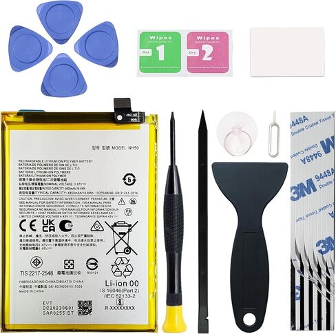 New Battery QF50 Compatible with Motorola G Play 2024 XT2413 Series, Includes Instruction & Repair Tools in Kuwait