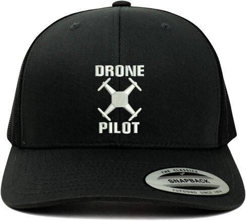 Trendy Apparel Shop Flexfit Drone Operator Pilot Embroidered Retro fit Trucker Mesh Cap in Kuwait