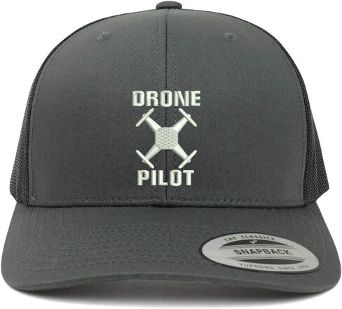 Trendy Apparel Shop Flexfit Drone Operator Pilot Embroidered Retro fit Trucker Mesh Cap in Kuwait