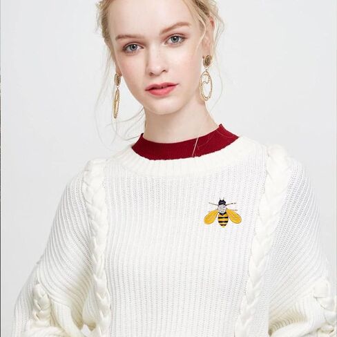 Rhinestone Bee Brooch for Women Cute Sparkling Crystal Bee Lapel Pin Party Jewelry for Blouse,Jacket, Scarf, Hat in Saudi Arabia