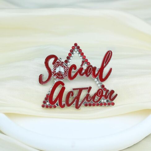 Greek Sorority Brooch Pin for Women Sorority Paraphernalia Gift Rhinestone Pearl Jewelry Sisterhood Gift for Soror in Saudi Arabia