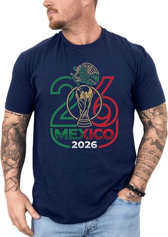 Mexico Shirt, World Soccer 2026 Shirt, Mexico 2026 Soccer Fan Shirt, Mexican Soccer T-Shirt, Football 2026 Cup Mexico Tshirt for Men Women Youth Toddler Multi in Kuwait