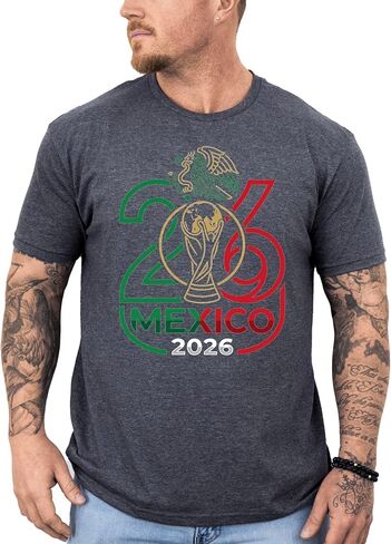 Mexico Shirt, World Soccer 2026 Shirt, Mexico 2026 Soccer Fan Shirt, Mexican Soccer T-Shirt, Football 2026 Cup Mexico Tshirt for Men Women Youth Toddler Multi in Kuwait