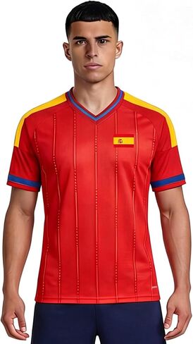 2026 Men's Sublimation Spain Flag Football Shirt Soccer Jersey in Kuwait