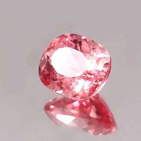 Natural Flawless Ceylon Padparadscha Sapphire Cushion Loose Gemstone Cut 12x9 MM in Kuwait