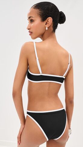 LE BOP Women's Tamera Colorblock Bikini Top in Saudi Arabia