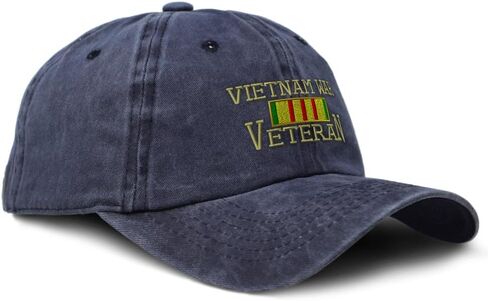 Soft Baseball Cap Embroidered Dad Hat Vietnam Veteran War A Embroidery Vintage Hats Washed Baseball Cap in Saudi Arabia
