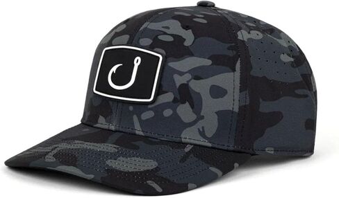 AVID Gear Camo Pro Performance Hat - Black Camo in Saudi Arabia