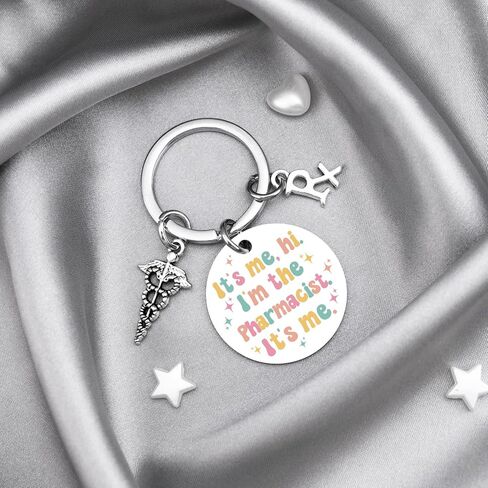 Pharmacist Gifts for Women Pharmacy Technician Gifts Accessories Pharmacist Keychain Thank You Gift for Pharmacy Medical Assistant Friends Birthday Thanksgiving Christmas Gift Pharmacists Keyring in Saudi Arabia