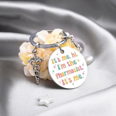Pharmacist Gifts for Women Pharmacy Technician Gifts Accessories Pharmacist Keychain Thank You Gift for Pharmacy Medical Assistant Friends Birthday Thanksgiving Christmas Gift Pharmacists Keyring in Saudi Arabia