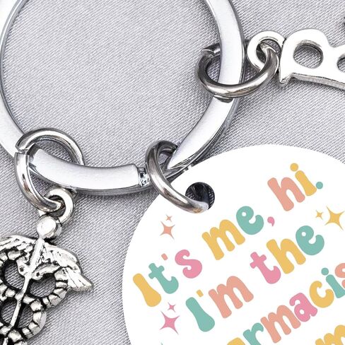Pharmacist Gifts for Women Pharmacy Technician Gifts Accessories Pharmacist Keychain Thank You Gift for Pharmacy Medical Assistant Friends Birthday Thanksgiving Christmas Gift Pharmacists Keyring in Saudi Arabia
