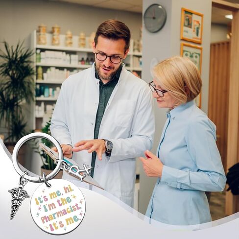 Pharmacist Gifts for Women Pharmacy Technician Gifts Accessories Pharmacist Keychain Thank You Gift for Pharmacy Medical Assistant Friends Birthday Thanksgiving Christmas Gift Pharmacists Keyring in Saudi Arabia