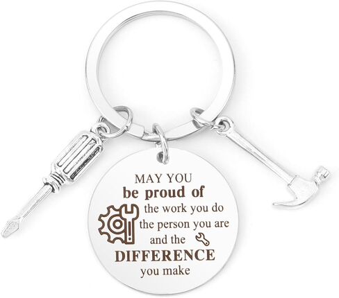 Carpenter Keychain Carpenter Builder Woodworker Handyman Gifts Mechanic Maintenance Keyring Cool Birthday Fathers Day Christmas Gift for Dad Husband Boyfriend Grandpa Coworker Friend in Saudi Arabia