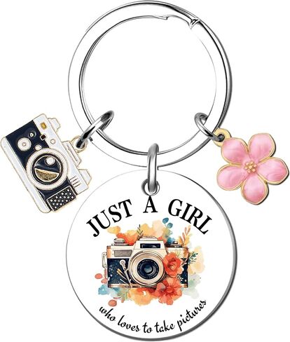 Camera Keychain Gifts For Photographers - 1 Pcs Cute Photographer Themed Keychain Mini Portable for Photographers Photo Video Lovers Bag Trave Digital Life with Gift Box in Saudi Arabia