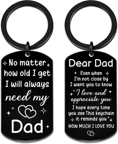 Fathers Day Gift For Dad Father's Day Dads Gift From Daughter Keychain Gifts For Fathers Day Dad Keychain Gift For Dad Birthday Christmas Father's Day Ideas in Saudi Arabia