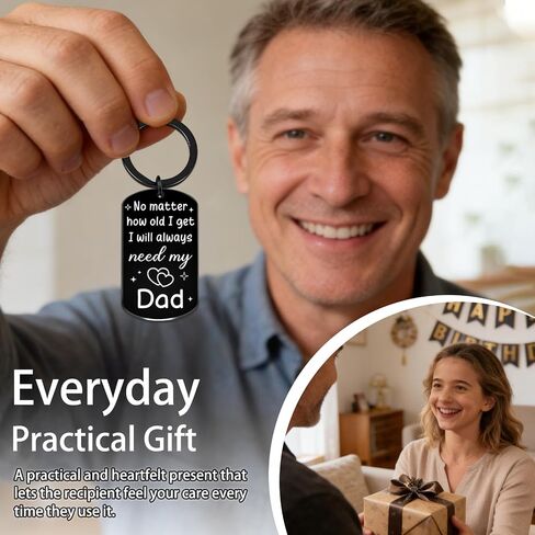 Fathers Day Gift For Dad Father's Day Dads Gift From Daughter Keychain Gifts For Fathers Day Dad Keychain Gift For Dad Birthday Christmas Father's Day Ideas in Saudi Arabia