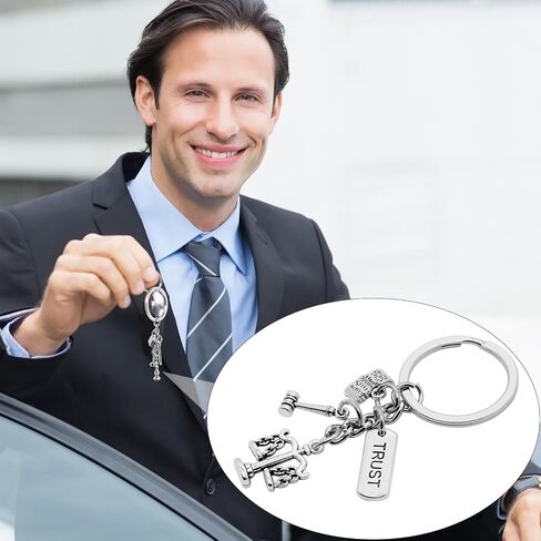 10Pcs Lawyer Keychain Alloy Justice Keyrings Justice Gavel Law Book Scales of Justice Charm Keychains for Women Men Gift or Lawyer Graduation in Saudi Arabia