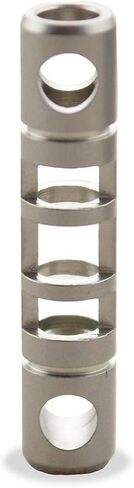 TEC Accessories Isotope Tandem - Stainless Steel, Tritium Vial Housing (3 mm x 11 mm) - Housing for EDC Vial Tritium Keychain - Cool Keychains Accessory for Camping and Survival Gear in Saudi Arabia
