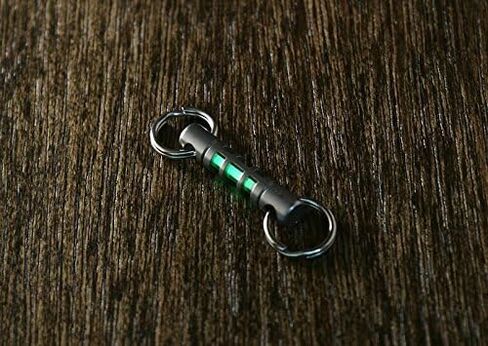 TEC Accessories Isotope Tandem - Stainless Steel, Tritium Vial Housing (3 mm x 11 mm) - Housing for EDC Vial Tritium Keychain - Cool Keychains Accessory for Camping and Survival Gear in Saudi Arabia