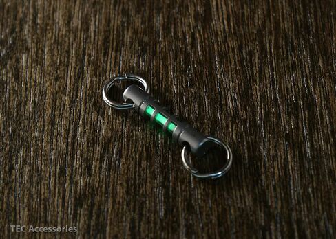 TEC Accessories Isotope Tandem - Stainless Steel, Tritium Vial Housing (3 mm x 11 mm) - Housing for EDC Vial Tritium Keychain - Cool Keychains Accessory for Camping and Survival Gear in Saudi Arabia