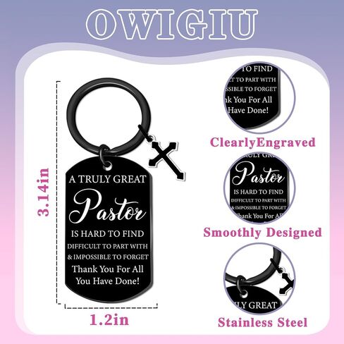 Pastor Appreciation Gifts for Men Pastor Keychain Christian Unique Clergy Appreciation Gifts for Pastors Thank You Gift for Pastors Anniversary Christmas Gift Ideas in Saudi Arabia
