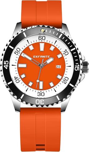 Men's Watch Analog Quartz Watches Sports Casual 30M Waterproof with Silicone Band Luminous Dial Easy to Read in Saudi Arabia