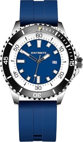 Men's Watch Analog Quartz Watches Sports Casual 30M Waterproof with Silicone Band Luminous Dial Easy to Read in Saudi Arabia