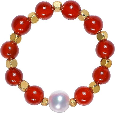 Elastic Rings, Natural Gemstone Elastic Ring, Elastic Rings for Women, Stretch Rings for Women, Jewelry Gift in Kuwait