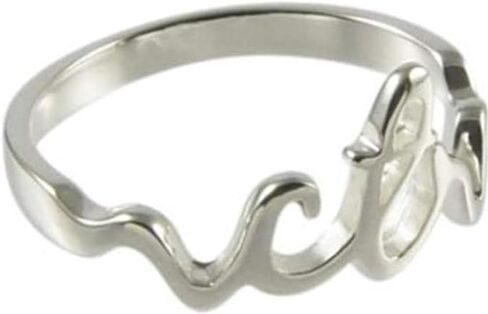 One Moment In Time H13 Size 3.5-10 Cursive Small Stainless Steel Ring Mormon LDS CTR in Saudi Arabia