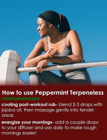 Peppermint Essential Oil (Terpeneless) - 8 fl oz - 100% Pure Essential Oil - Greenhealth in Kuwait