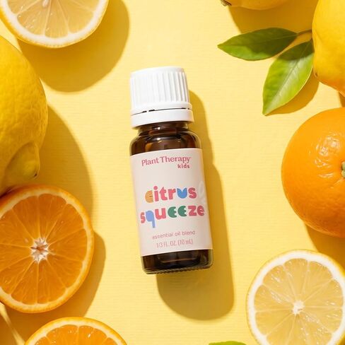 Plant Therapy Kids Citrus Squeeze Essential Oil Blend 10 mL (1/3 oz) $5 from Each Purchase Supports the Trevor Project, Bright, Juicy Citrus with Soft Florals, Cheerful & Uplifting in Saudi Arabia