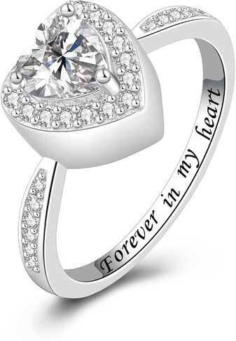 925 Sterling Silver Heart Urn Rings for Ashes Memorial Keepsake Urn Locket Cremation Jewelry for Women in Saudi Arabia