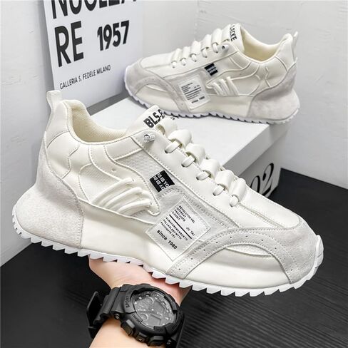 Men's Low - top Lace - up Casual Sneakers: Breathable Mesh, Thick Bottom. Great for Running, Jogging, Camping, All - Season Wear. in Kuwait