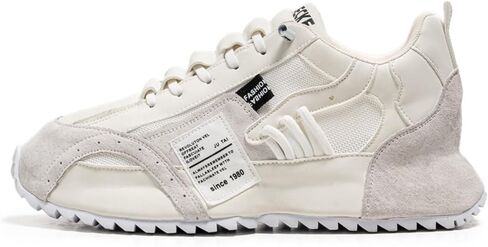 Men's Low - top Lace - up Casual Sneakers: Breathable Mesh, Thick Bottom. Great for Running, Jogging, Camping, All - Season Wear. in Kuwait