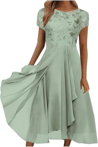 Mother of The Bride Wedding Guest Dresses for Women 2026 Spring Summer Chiffon Long Formal Cocktail Prom Dress in Saudi Arabia
