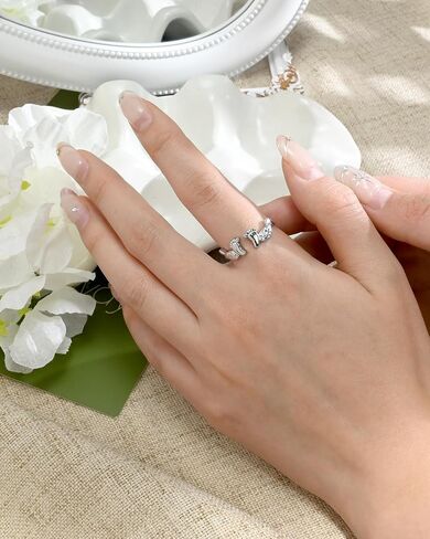 Silver Mommy of an Angel Wing Cute Foot Open Ring Miscarriage Gifts for Mothers Pregnancy Loss Adjustable Ring Mother's Day in Saudi Arabia